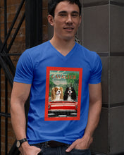 Load image into Gallery viewer, Cavalier Happy Holiday Gift For Dog Lovers Guys V-Neck
