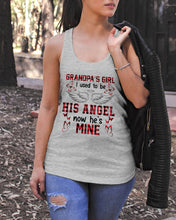 Load image into Gallery viewer, Grandpa's Girl I Used To Be His Angel Gift For Men Ladies Flowy Tank
