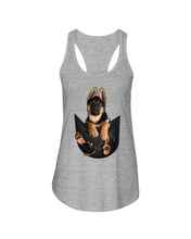 Load image into Gallery viewer, German In Pocket Special Custom Design For Dog Lovers Ladies Flowy Tank
