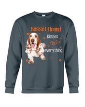 Load image into Gallery viewer, Basset Hound Kisses Fix Everything Gift For Dog Lovers Sweatshirt
