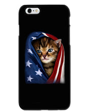 Load image into Gallery viewer, Lovely Tote Bag Cat In American Flag Gift For Cat Lovers Phone case
