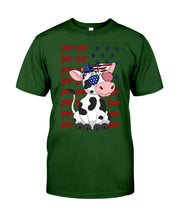 Load image into Gallery viewer, Lovely Phone Case Cow And American Flag Gift For Cow Lovers Guys Tee
