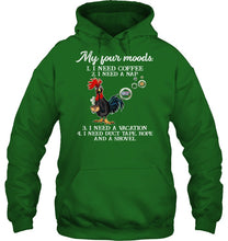 Load image into Gallery viewer, I Need Coffee A Nap A Vacation Duct Tape Hope And A Showel Hoodie
