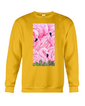 Load image into Gallery viewer, Beautiful Flamingo And Feather Gift For Flamingo Lovers Sweatshirt
