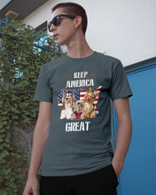 Load image into Gallery viewer, Keep America Great Yorkshire Terrier Gift For Dog Lovers Guys Tee
