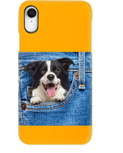 Load image into Gallery viewer, Border Collie In Denim Pocket Gift For Dog Lovers Phone case
