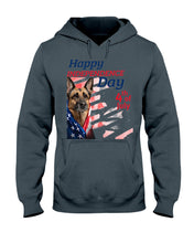 Load image into Gallery viewer, German Shepherd Happy Independence Day 4th Of July Gift For Dog Lovers Hoodie
