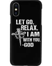 Load image into Gallery viewer, Let You Relax I Am With You Gray Background Phone case

