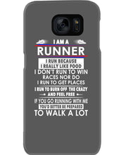 Load image into Gallery viewer, I Am A Runner I Run Because I Really Like Food Custom Design Phone case
