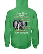 Load image into Gallery viewer, July Man Son Of God Birthday Meaningful Gift For Men Hoodie
