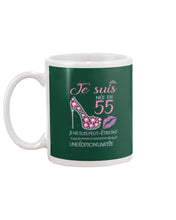 Load image into Gallery viewer, Je Suis Nee En 55 Je Ne Suis Peut-Être Pas Birthday Gift For Grandma Mug

