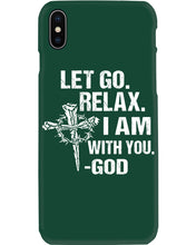 Load image into Gallery viewer, Let You Relax I Am With You Gray Background Phone case
