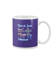 Load image into Gallery viewer, Chica De Junio Todo Lo Puedo En Cristo Que Me Fortalece Mug
