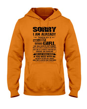 Load image into Gallery viewer, I'm Already Taken By    September Sexy And Crazy Girl For Birthday Gift Hoodie

