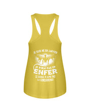 Load image into Gallery viewer, Je Suis Né El En   Jarvier   Enfer Le Diable N Aime Pas Birthday Gift Ladies Flowy Tank
