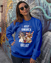 Load image into Gallery viewer, Keep America Great Yorkshire Terrier Gift For Dog Lovers Sweatshirt

