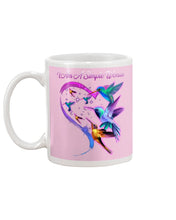 Load image into Gallery viewer, Hummingbirds Heart Shaped I Am A Simple Woman Gift For Mom Mug
