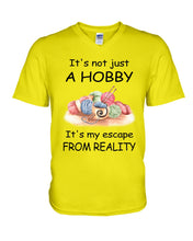 Load image into Gallery viewer, It's Not Just A Hobby It's My Escape From Reality Gift For Embroider Lovers Guys V-Neck
