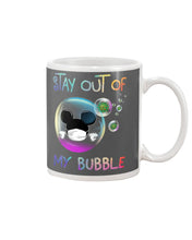 Load image into Gallery viewer, Lovely Phone Case Rainbow Design Stay Out Of My Bubble Gift For Friends Mug
