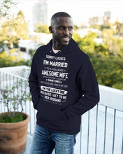 Load image into Gallery viewer, Gift For Husband I'm The Lucky One Because I Get To Be Her Husband Hoodie
