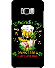 Load image into Gallery viewer, Baseball Drink Beer Day St Patrick's Day Gift For Baseball Lovers Phone case
