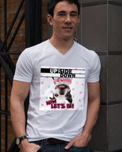 Load image into Gallery viewer, Boston Upside Down Now Let's Be Gift For Dog Lovers Guys V-Neck
