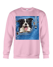 Load image into Gallery viewer, Border Collie In Denim Pocket Gift For Dog Lovers Sweatshirt
