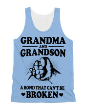 Load image into Gallery viewer, Grandma And Grandson A Bond That Can't Be Broken Custom Design Unisex Tank Top
