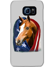 Load image into Gallery viewer, Horse Covered Into USA Flag Meaningful Gift For Men Phone case

