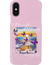 Load image into Gallery viewer, Butterfly Sunset On Beach Those We Love Don't Go Away Gift For Lover Phone case
