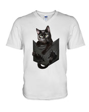 Load image into Gallery viewer, Cat In Your Front Pocket Perfect Gift For Friends Who Loves Cat Guys V-Neck

