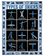 Load image into Gallery viewer, Amazing Birthday Gift Types Of Skiers Fleece Blanket Fleece Blanket
