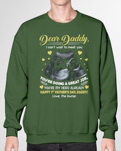 Load image into Gallery viewer, Gift From Bump To Daddy You're My Hero Already Happy Father's Day Sweatshirt
