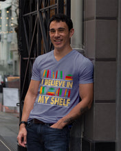 Load image into Gallery viewer, I Believe In My Shelf Trending For Book Lovers Guys V-Neck
