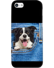 Load image into Gallery viewer, Border Collie In Denim Pocket Gift For Dog Lovers Phone case
