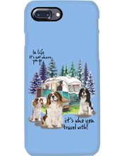 Load image into Gallery viewer, Cavalier King It's Who You Travel With Gift For Dog Lovers Phone case
