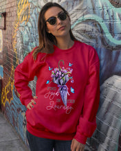 Load image into Gallery viewer, Butterflies Find Joy In The Journey Gift For Daughter Sweatshirt
