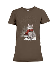 Load image into Gallery viewer, Cats Snow Funny Gift For Cats Lovers Ladies Tee
