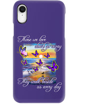 Load image into Gallery viewer, Butterfly Sunset On Beach Those We Love Don't Go Away Gift For Lover Phone case
