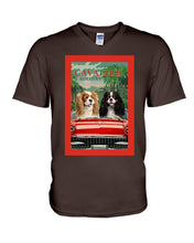 Load image into Gallery viewer, Cavalier Happy Holiday Gift For Dog Lovers Guys V-Neck
