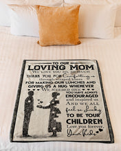 Load image into Gallery viewer, Gift For Loving Mom Thank For Comforting Me Through Scraped Knees Fleece Blanket
