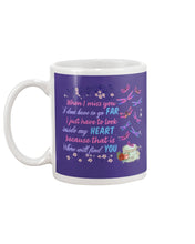 Load image into Gallery viewer, Butterflies When I Miss You I Just Have To Look Inside My Heart Gift For Lover Mug
