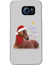 Load image into Gallery viewer, Cute Horse With Santa Hat Lovely Christmas Tree Gift For Horse Lovers Phone case

