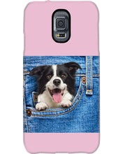 Load image into Gallery viewer, Border Collie In Denim Pocket Gift For Dog Lovers Phone case
