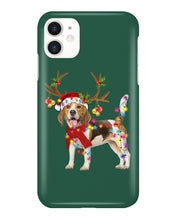 Load image into Gallery viewer, Beagle Gorgeous Reindeer Xmas Lights Gift For Dog Lovers Phone case
