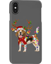 Load image into Gallery viewer, Beagle Gorgeous Reindeer Xmas Lights Gift For Dog Lovers Phone case
