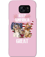 Load image into Gallery viewer, Keep America Great Yorkshire Terrier Gift For Dog Lovers Phone case

