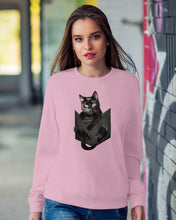 Load image into Gallery viewer, Cat In Your Front Pocket Perfect Gift For Friends Who Loves Cat Sweatshirt
