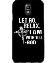 Load image into Gallery viewer, Let You Relax I Am With You Gray Background Phone case
