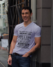 Load image into Gallery viewer, esome Girl She Was Born In May Guys V-Neck
